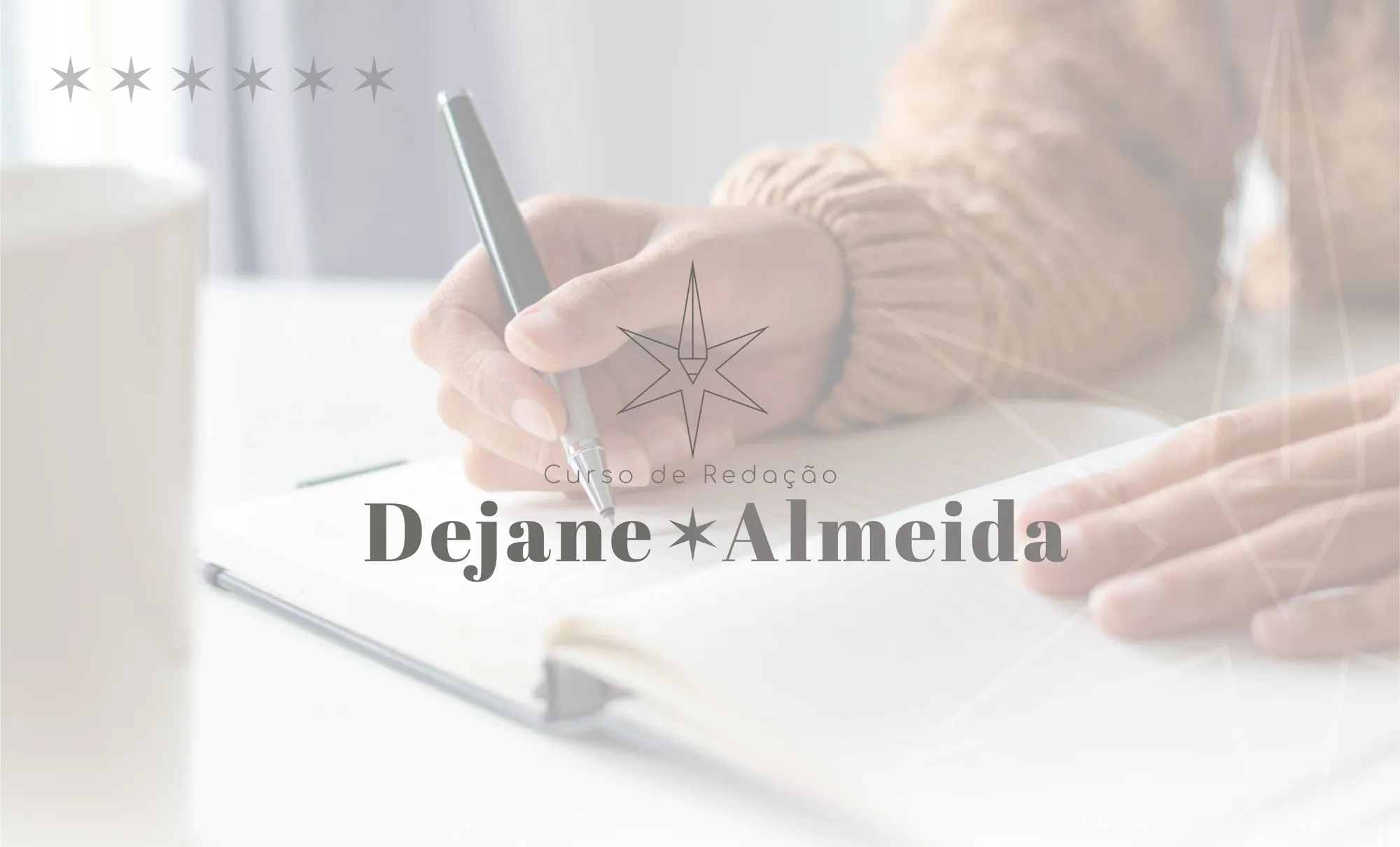 Course Dejane Almeida | Visual identity for a writing course.