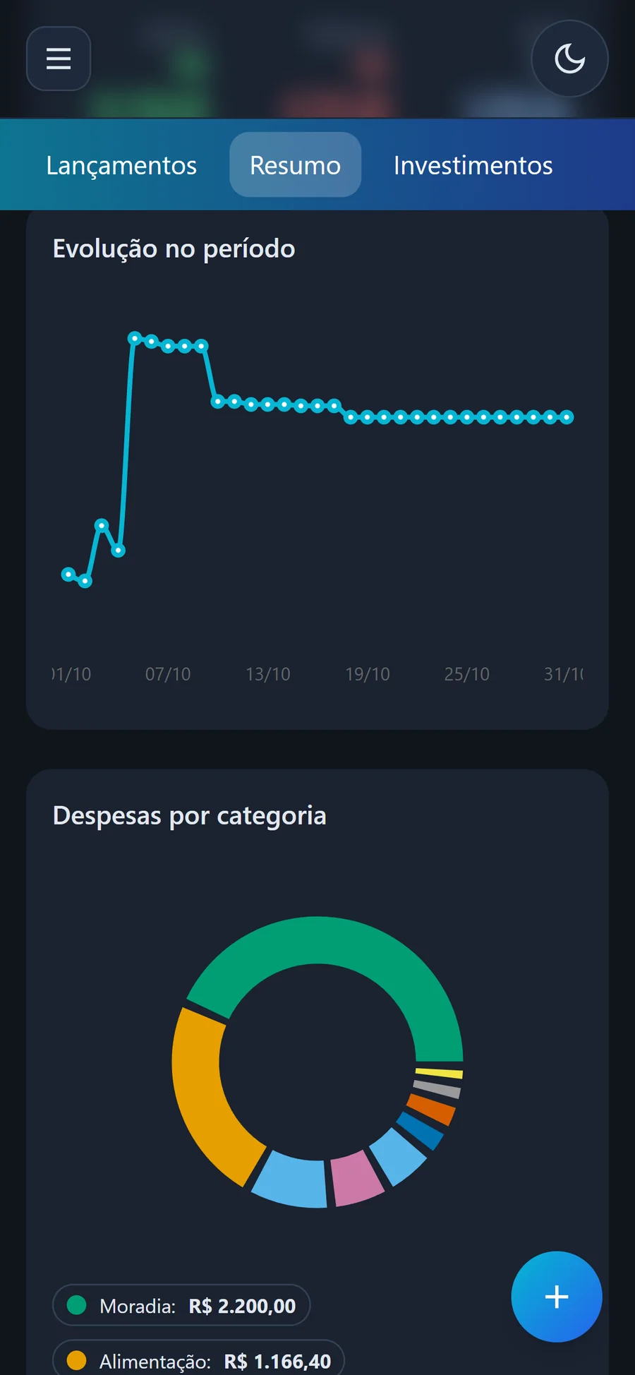 Simple Finance — screen 2