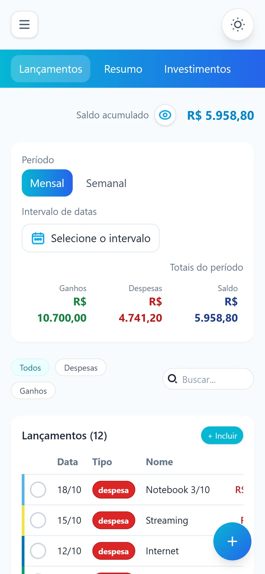 Simple Finance — screen 4